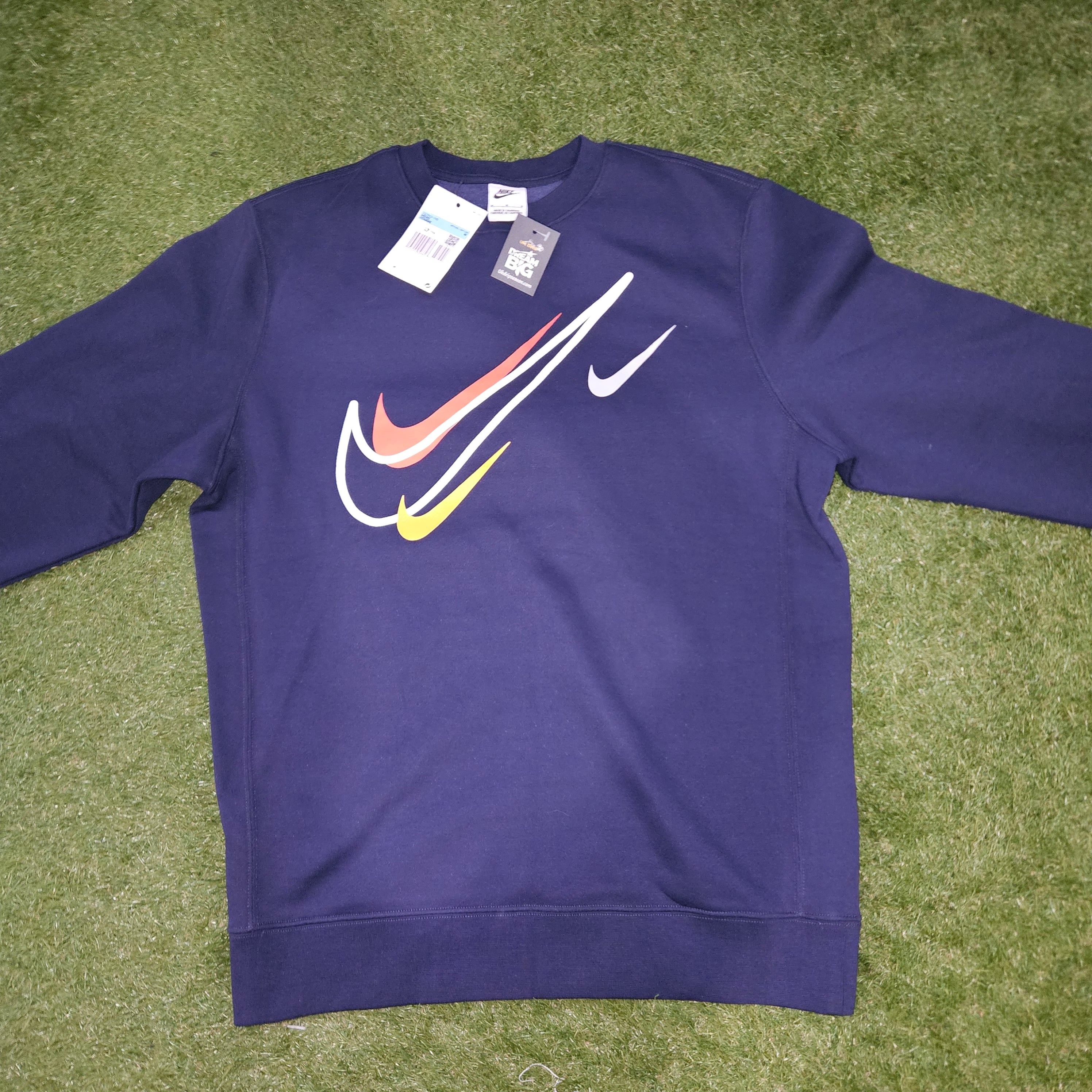 Nike jumper multi swoosh size medium