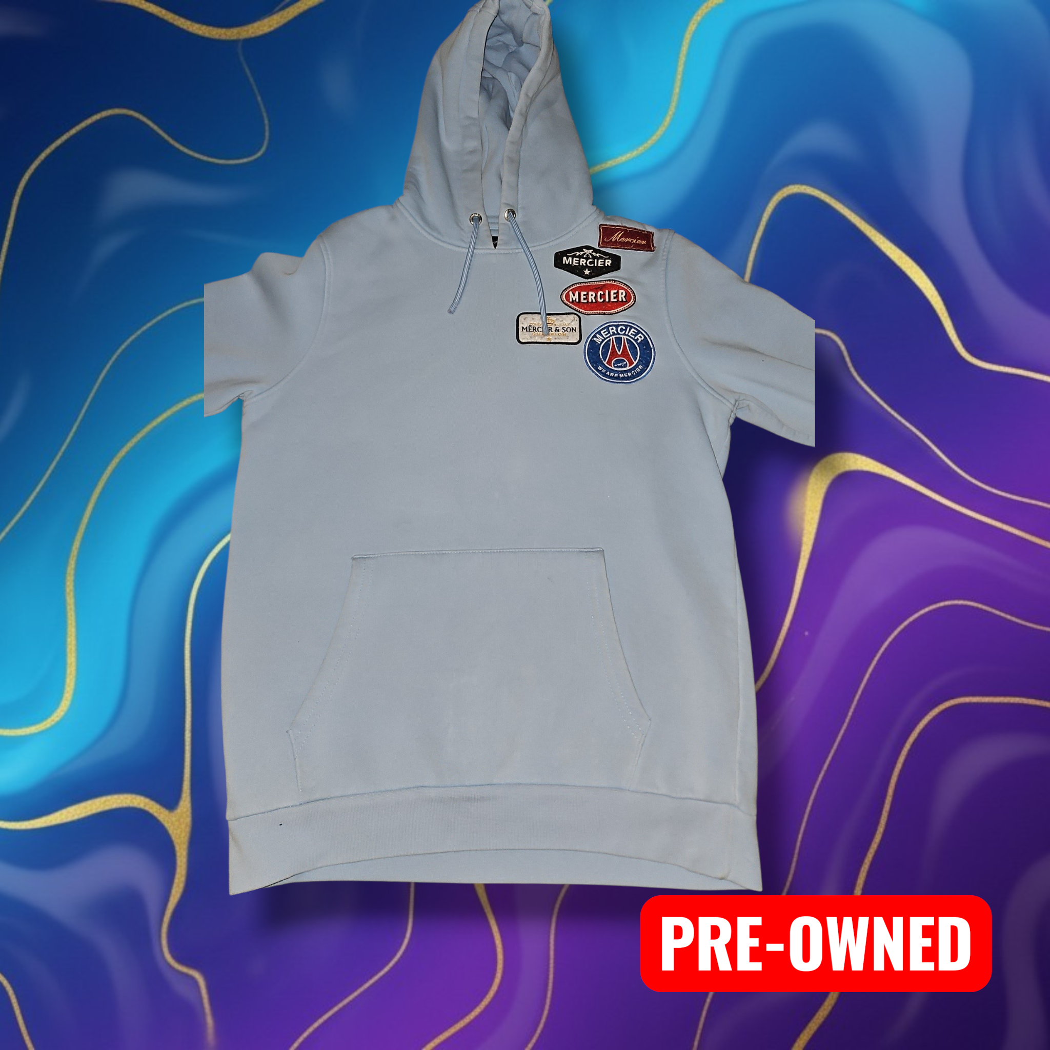 Mercier Blue Hoodie - Stylish Comfort for Small Sizes