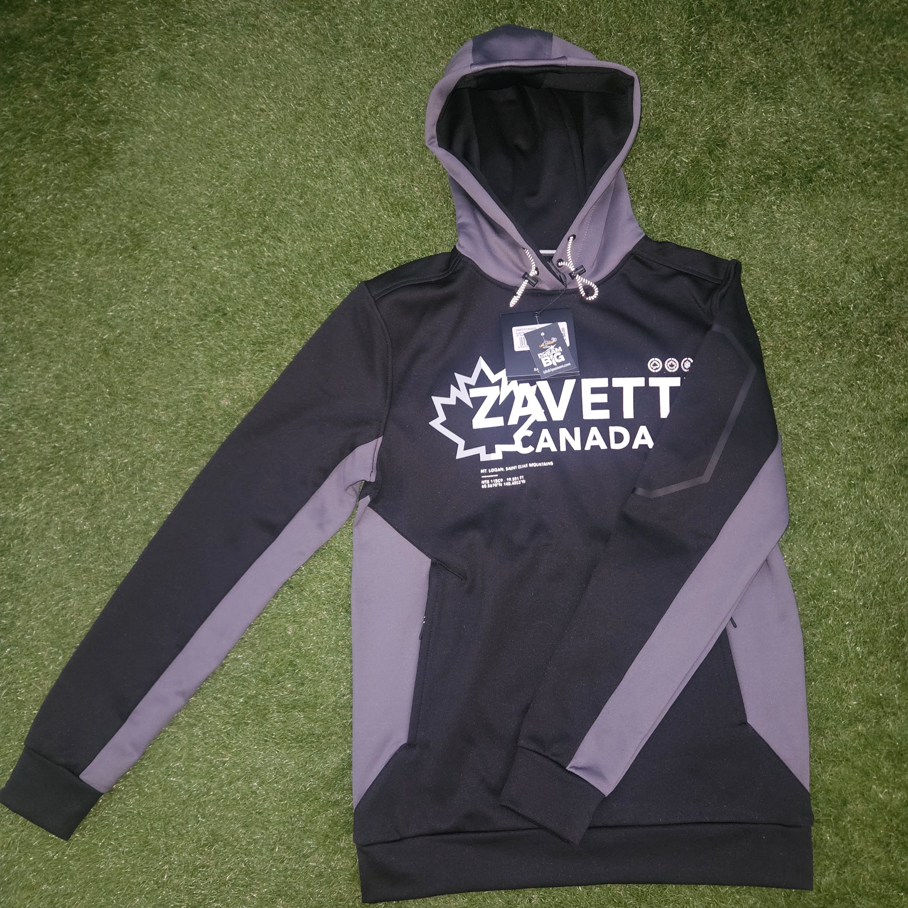 Zavetti Canada New Gen Hoodie – Grey & Black | Size XS