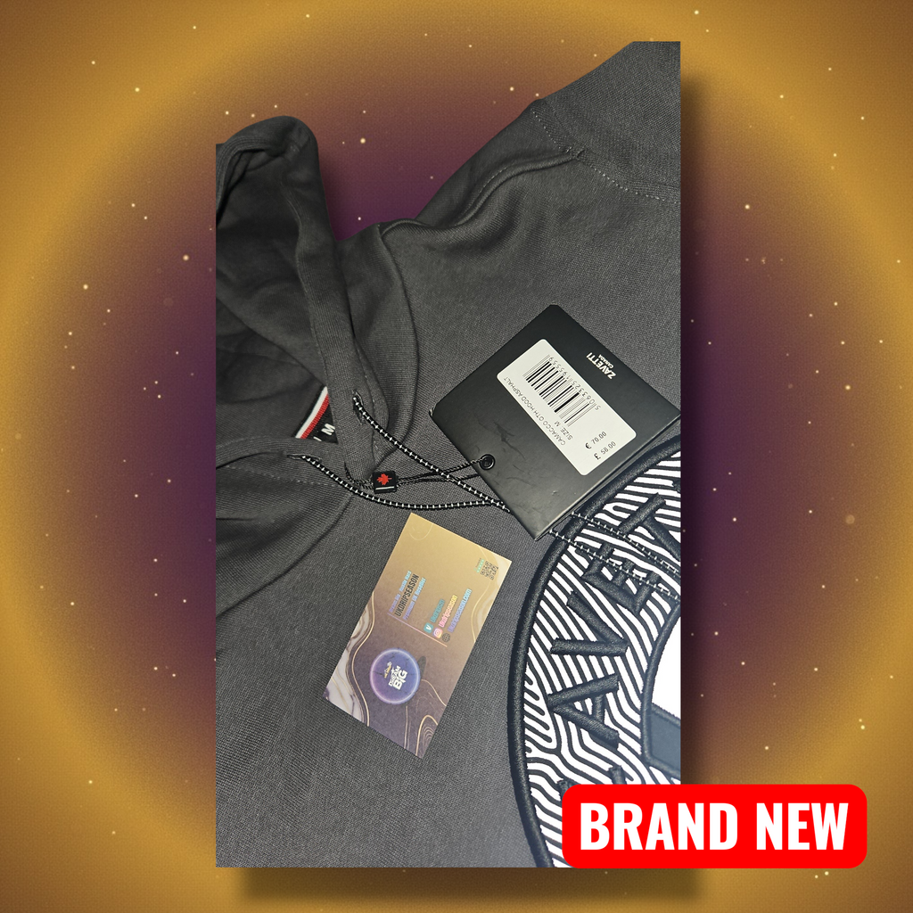 Zavetti Canada Grey Hoodie Medium - Perfect for Streetwear