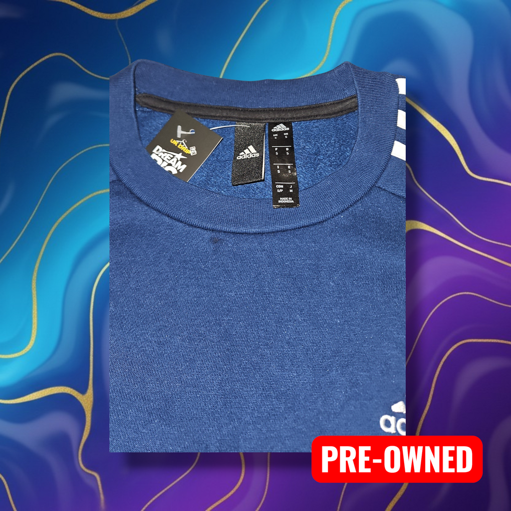 Adidas Blue Jumper Size Small for Streetwear Style