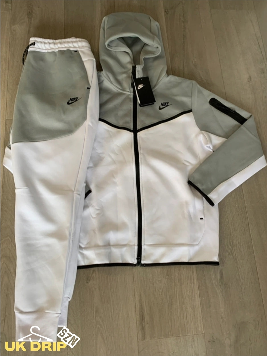 RARE Tech Fleece Grey And White