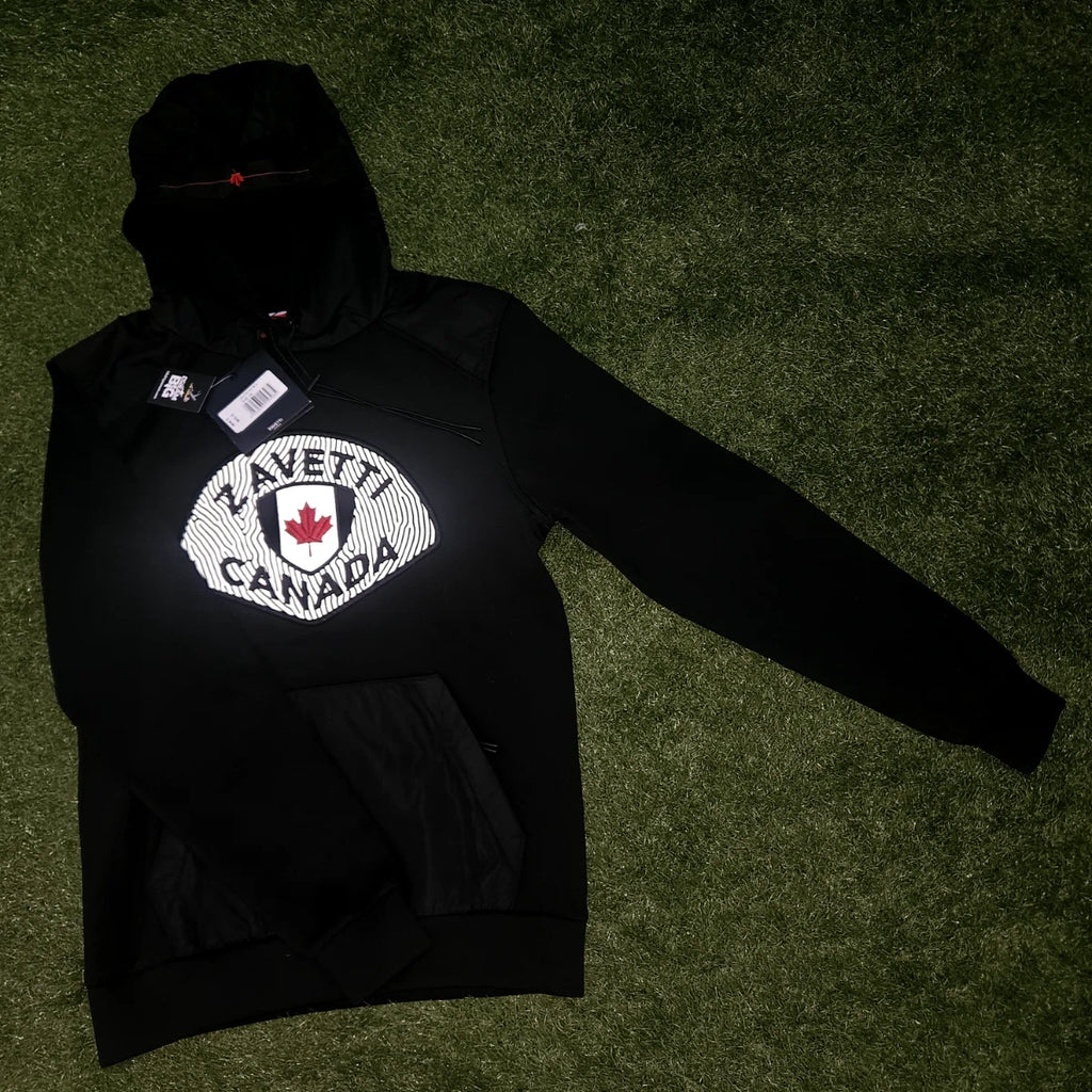 Zavetti Canada Black Reflective HD Hoodie - BNWT