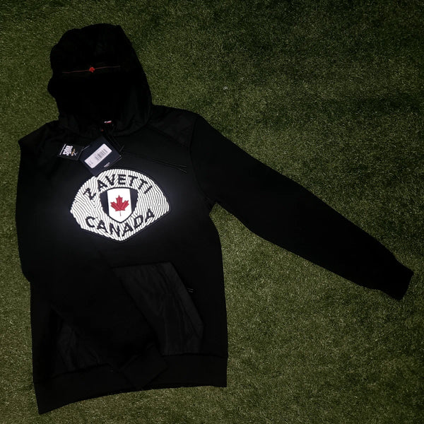 Zavetti Canada Black Reflective HD Hoodie - BNWT