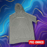 Calvin Klein Grey Hoodie - Size Small | Authentic Designer