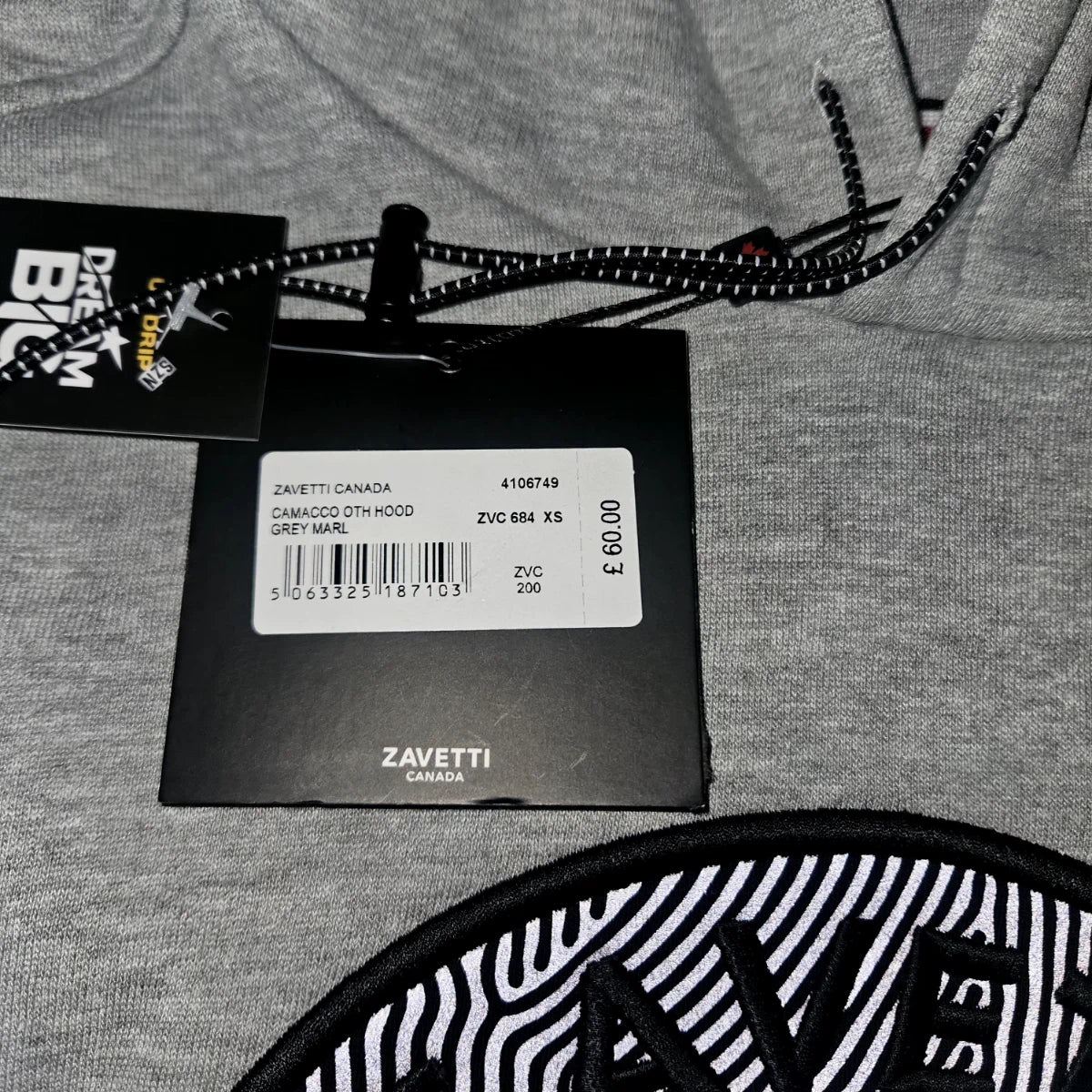 Zavetti Canada Grey Core Hoodie - BNWT