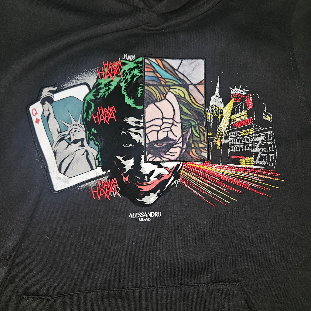 Alessandro Zavetti Hoodie - Black - Size Small - BNWT