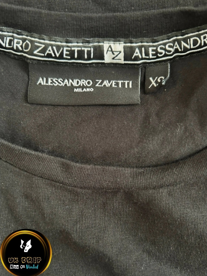 Alessandro Zavetti men's black t-shirt VGC