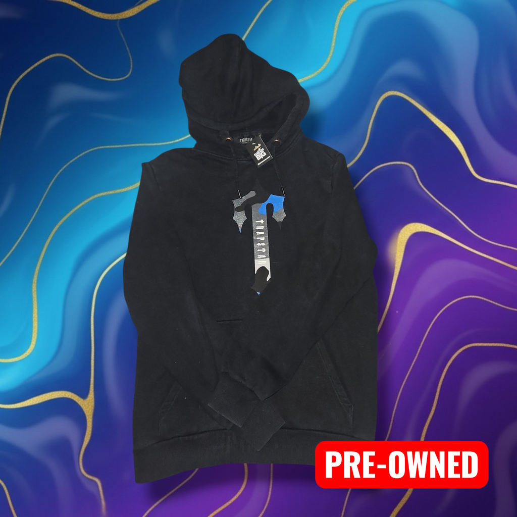 Trapstar Black Hoodie - Size Small - Pre-Owned Sale