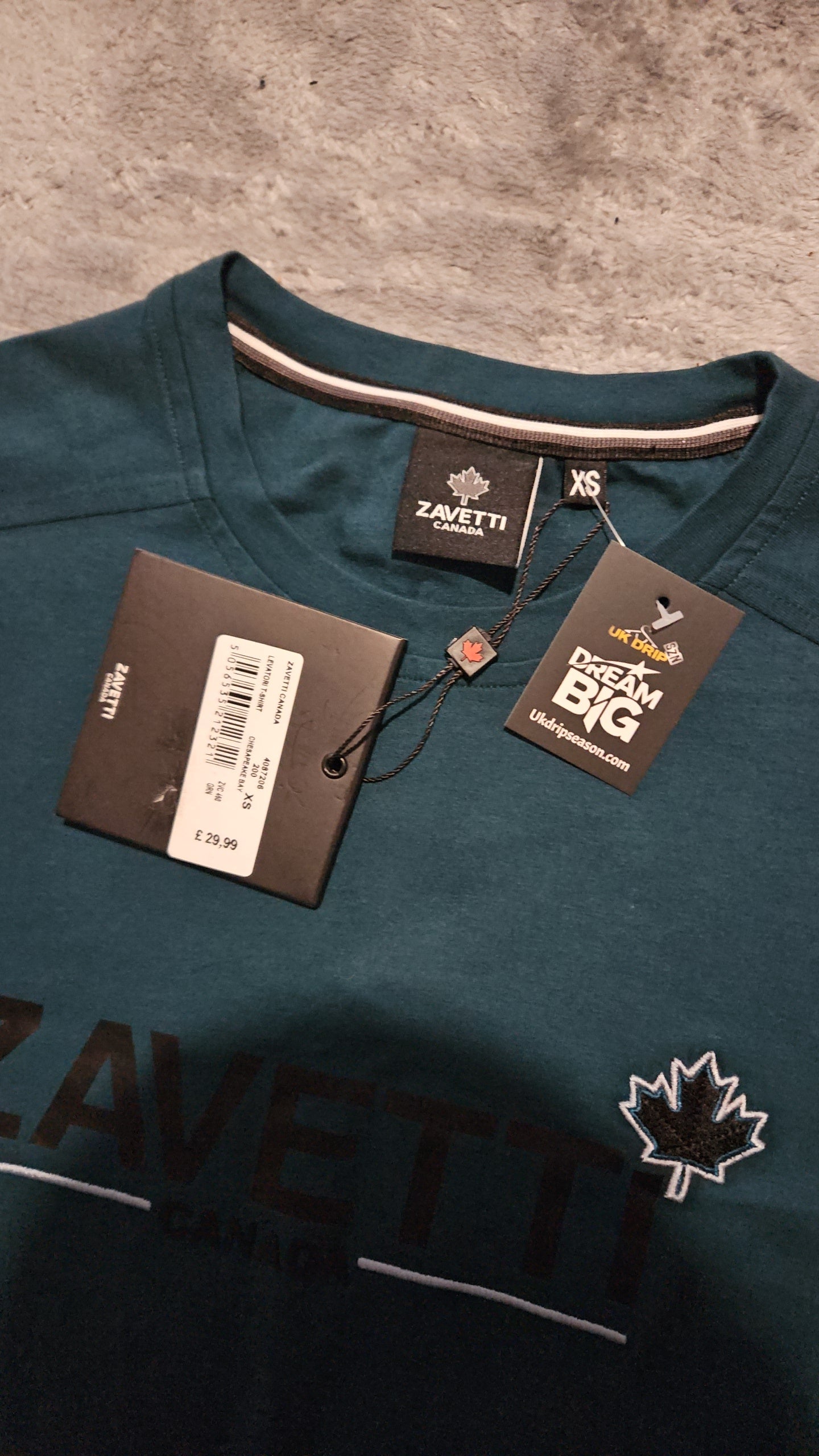 Zavetti Canada Dark Navy T-Shirt - XS - Buy Now