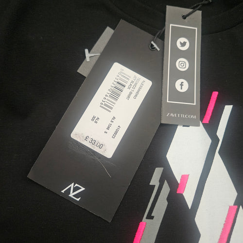 Alessandro Zavetti Techno T-Shirt – BNWT – Black – Small