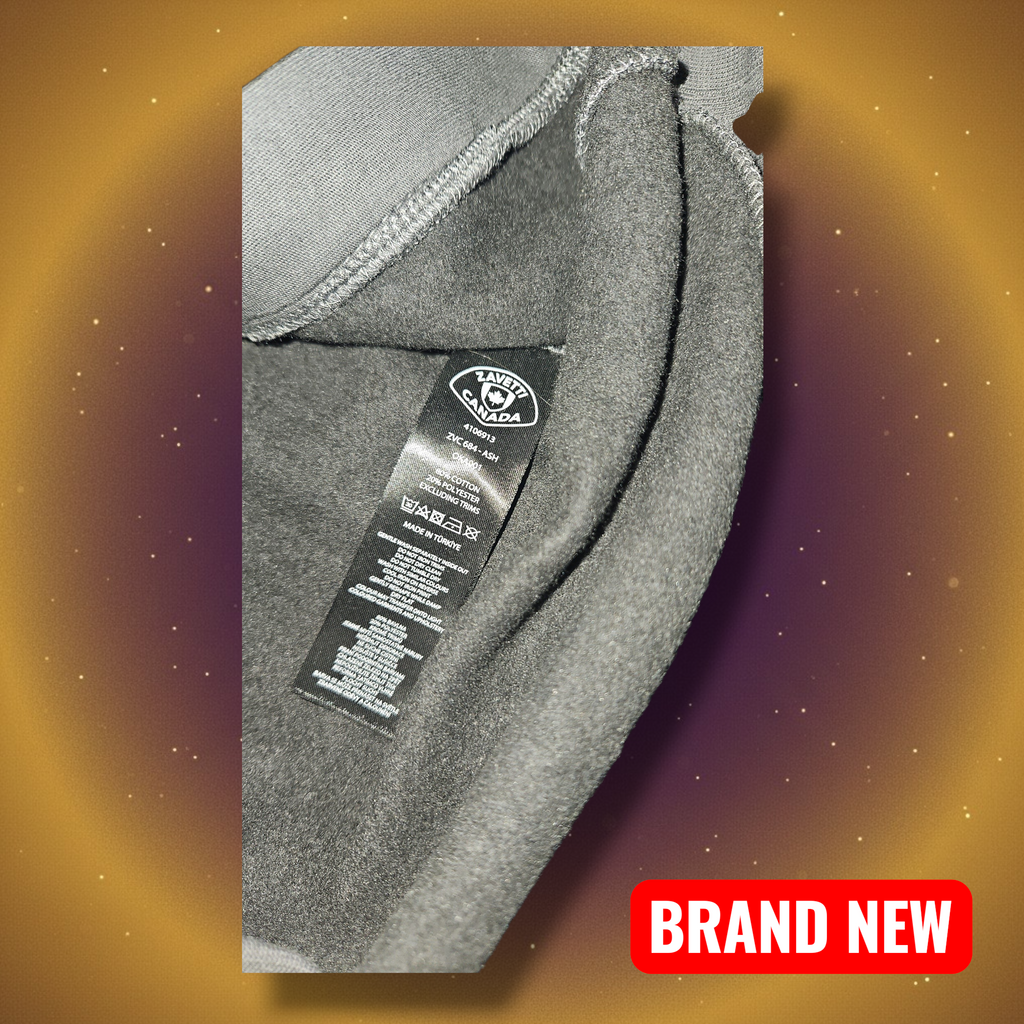 Zavetti Canada Grey Hoodie Medium - Perfect for Streetwear