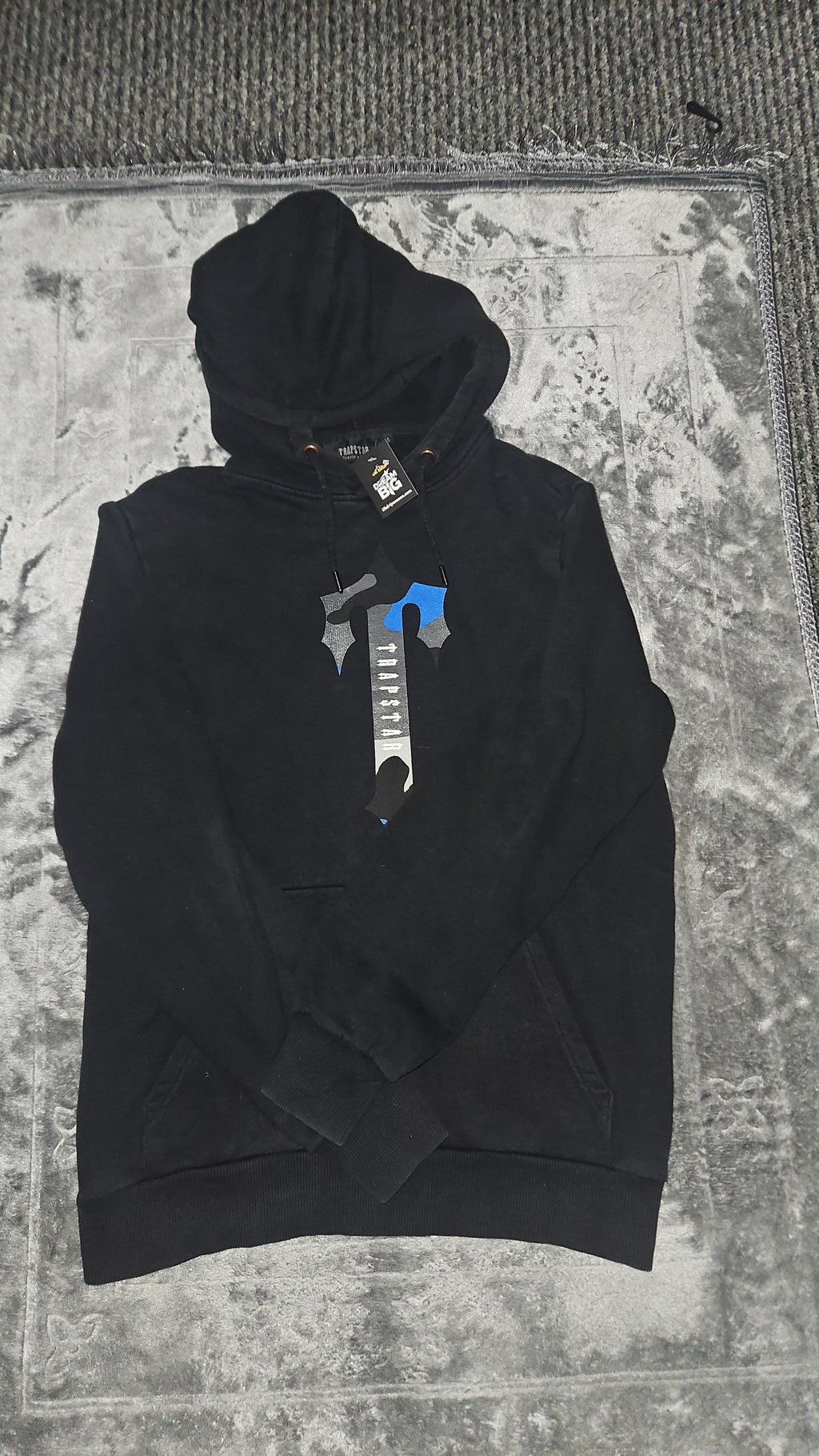 Trapstar Black Hoodie - Size Small - Pre-Owned Sale