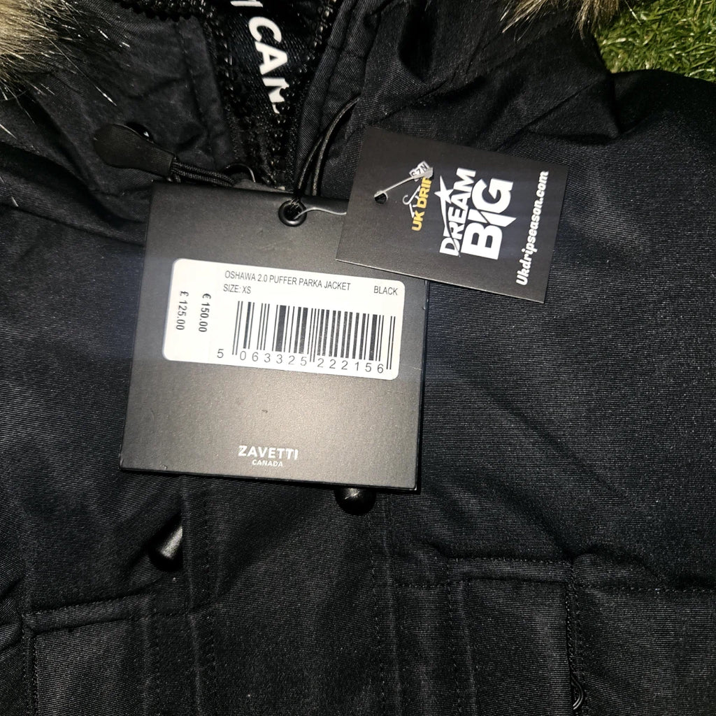 Zavetti Canada Black Fur Hood Coat - BNWT