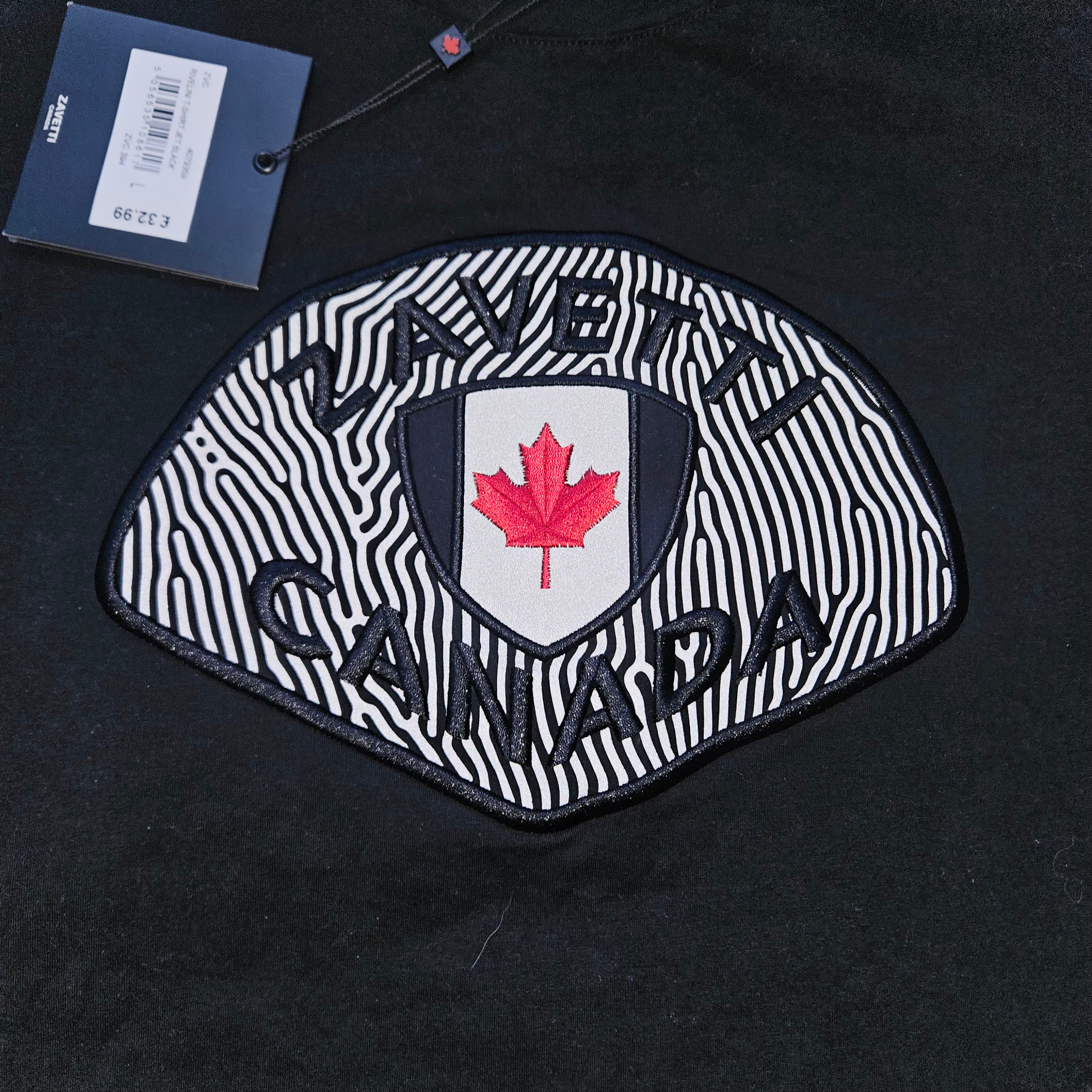 Zavetti Canada – Black t-shirt size large