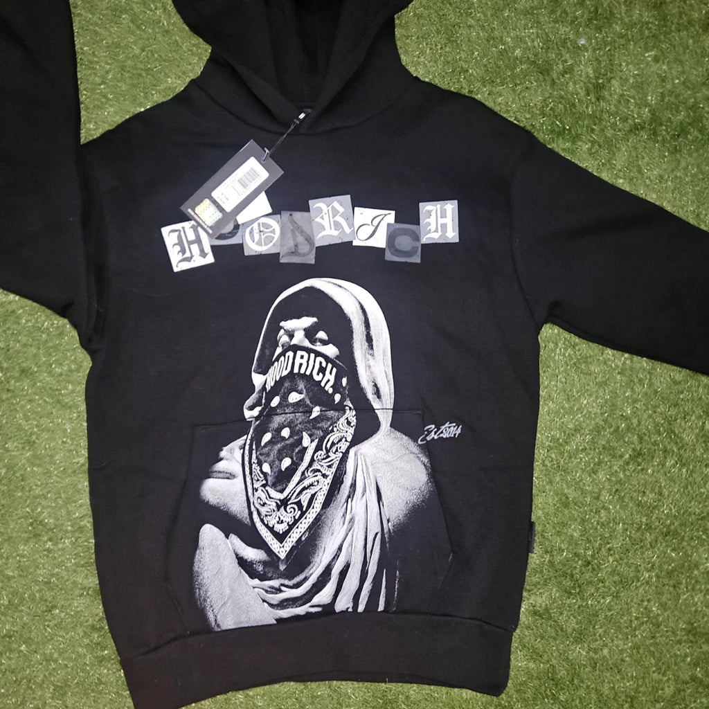 Hoodrich Black Street Print Hoodie - BNWT