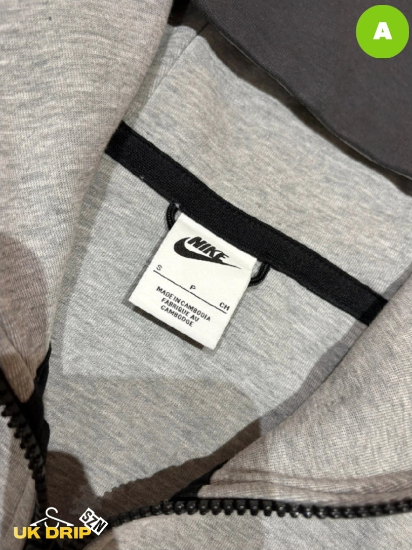 Nike tech fleece tracksuit grey / yellow size S