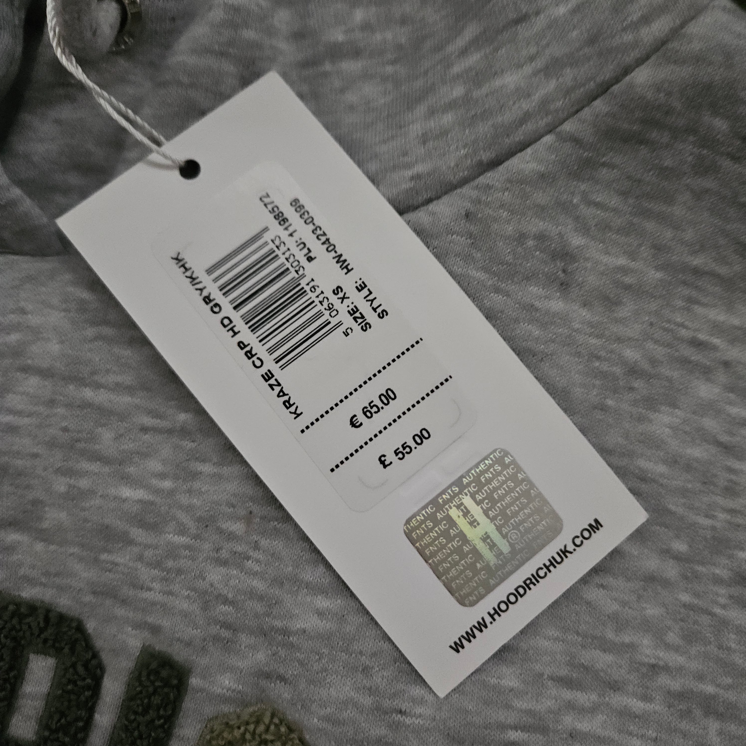 Hoodrich Crop Womens Hoodie - Grey - XS