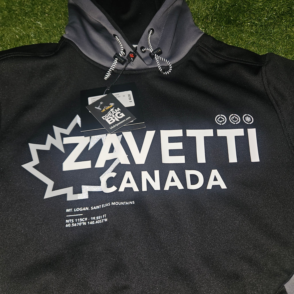 Zavetti Canada New Gen Hoodie – Grey & Black | Size XS