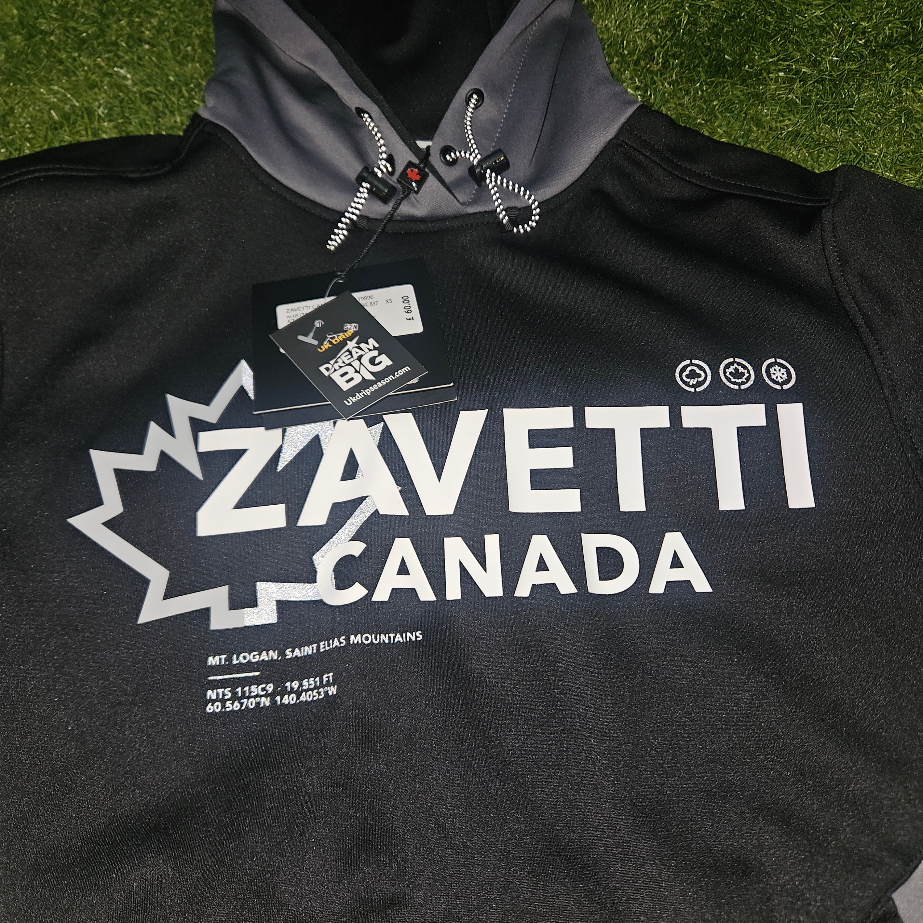 Zavetti Canada New Gen Hoodie – Grey & Black | Size XS