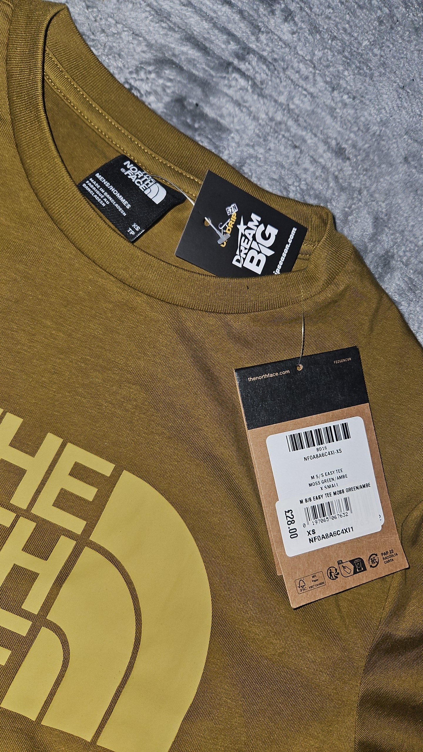 The North Face Khaki TShirt Brand New With Tags