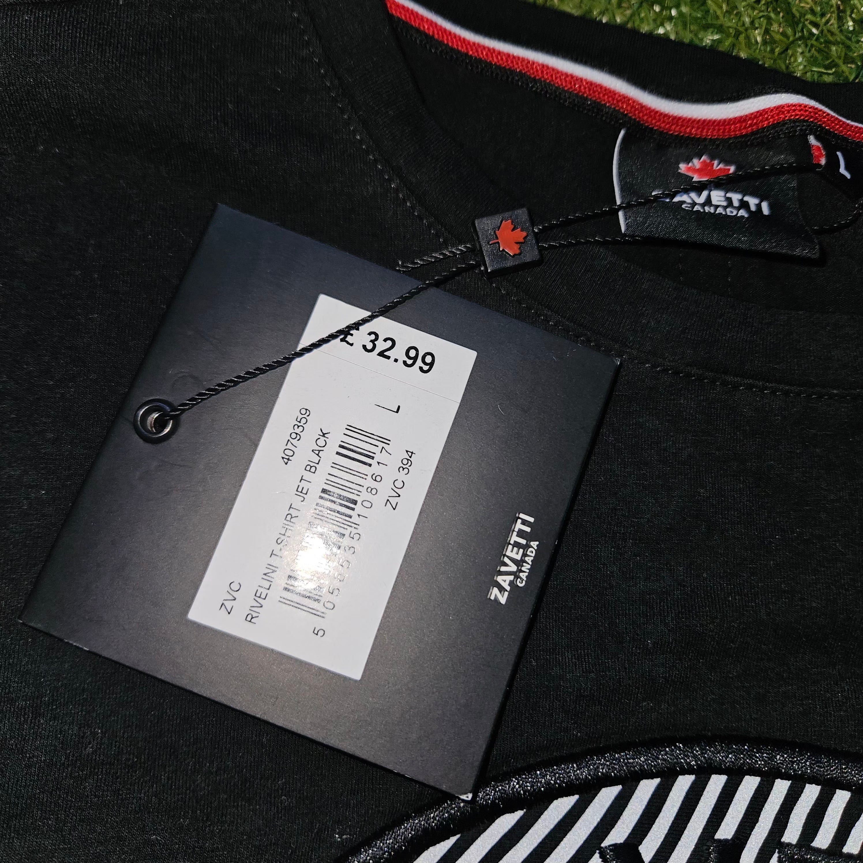 Zavetti Canada – Black t-shirt size large
